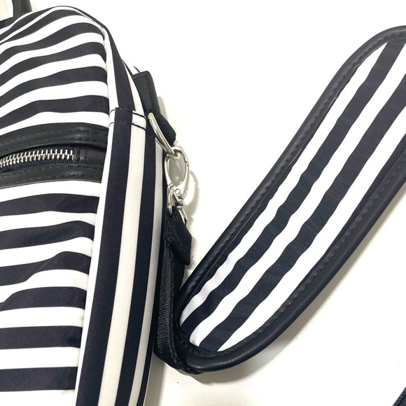 Classic Work Tote Striped Office Bag with Laptop Bag - Picture 5 of 8